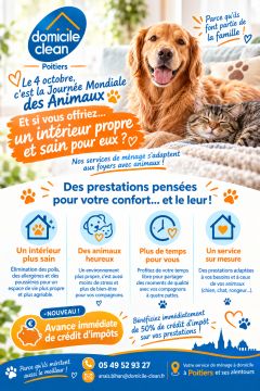 Célébrons nos fidèles compagnons avec Domicile Clean !